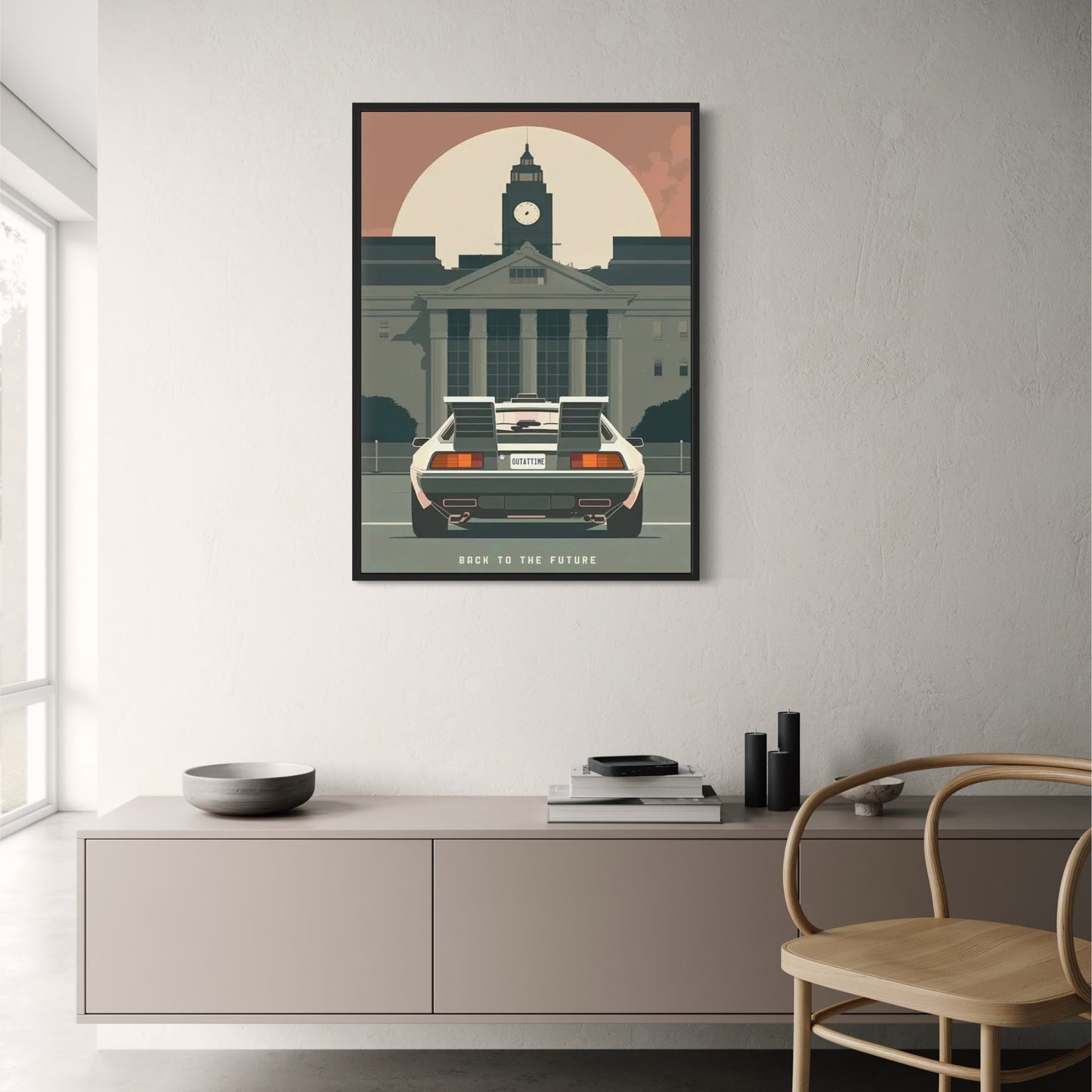 Back to the Future Poster | Marty McFly | Robert Zemeckis Inspired | Adventurous Time Travel Art | Cinematic Wall Decor