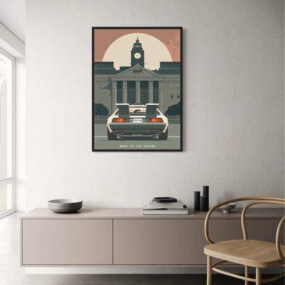 Back to the Future Poster | Marty McFly | Robert Zemeckis Inspired | Adventurous Time Travel Art | Cinematic Wall Decor