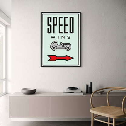 Monopoly-Inspiration | Schnelligkeit führt zum Sieg | Motivierendes Zitat