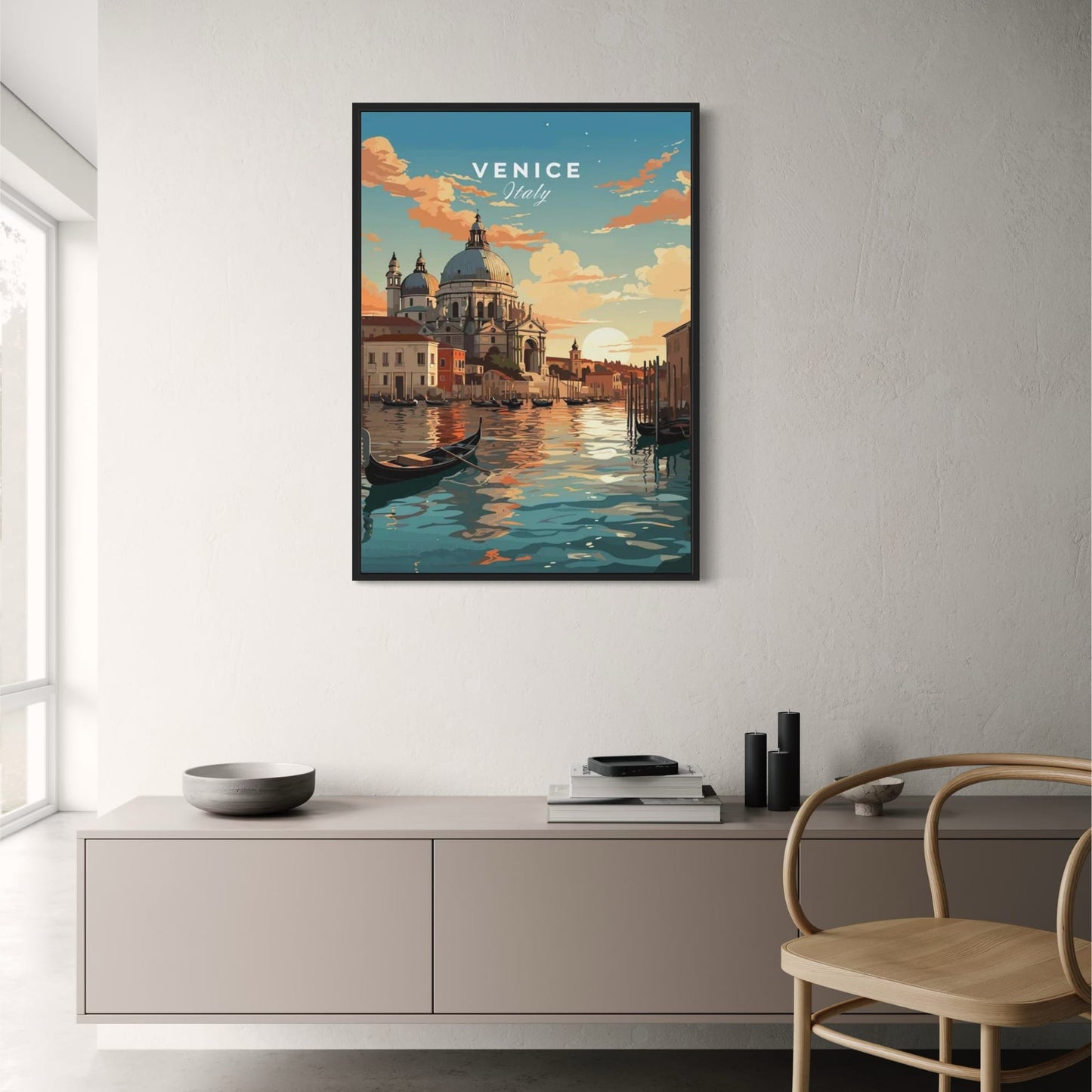 Venedig-Kanäle | La Dolce Vita | Lebendige italienische Kunst