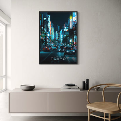 Tokyo Street Neon Glamour | Urban Landscape Photography