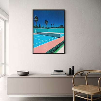 Retro Hiroshi Nagai Poster | Vaporwave Japanisches Strandstadtauto | Leinwand-Wandkunst | Nordische Wohndekoration