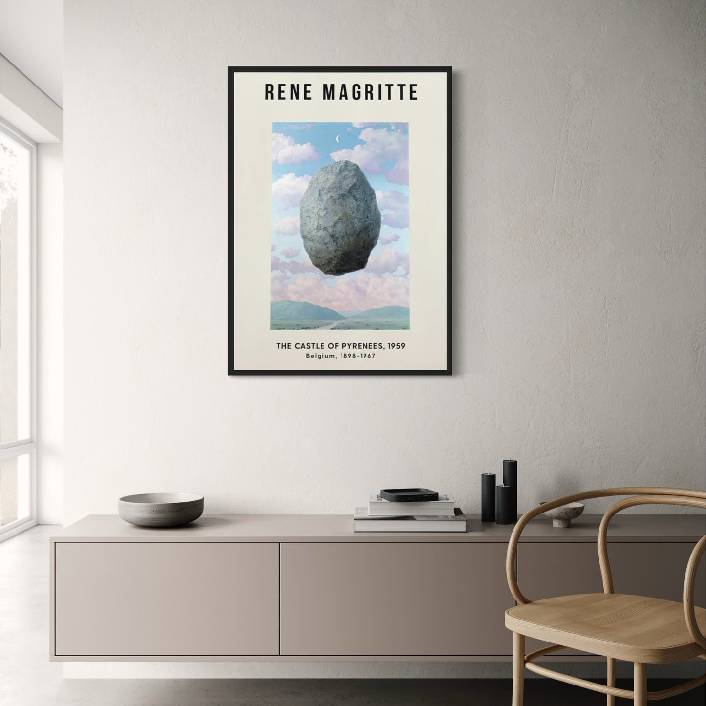 Het Kasteel van de Pyreneeën | René Magritte | Surrealistisch