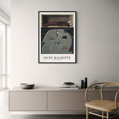René Magritte De Roekeloze Slaper 1928 | Surrealistische Vintage Kunst