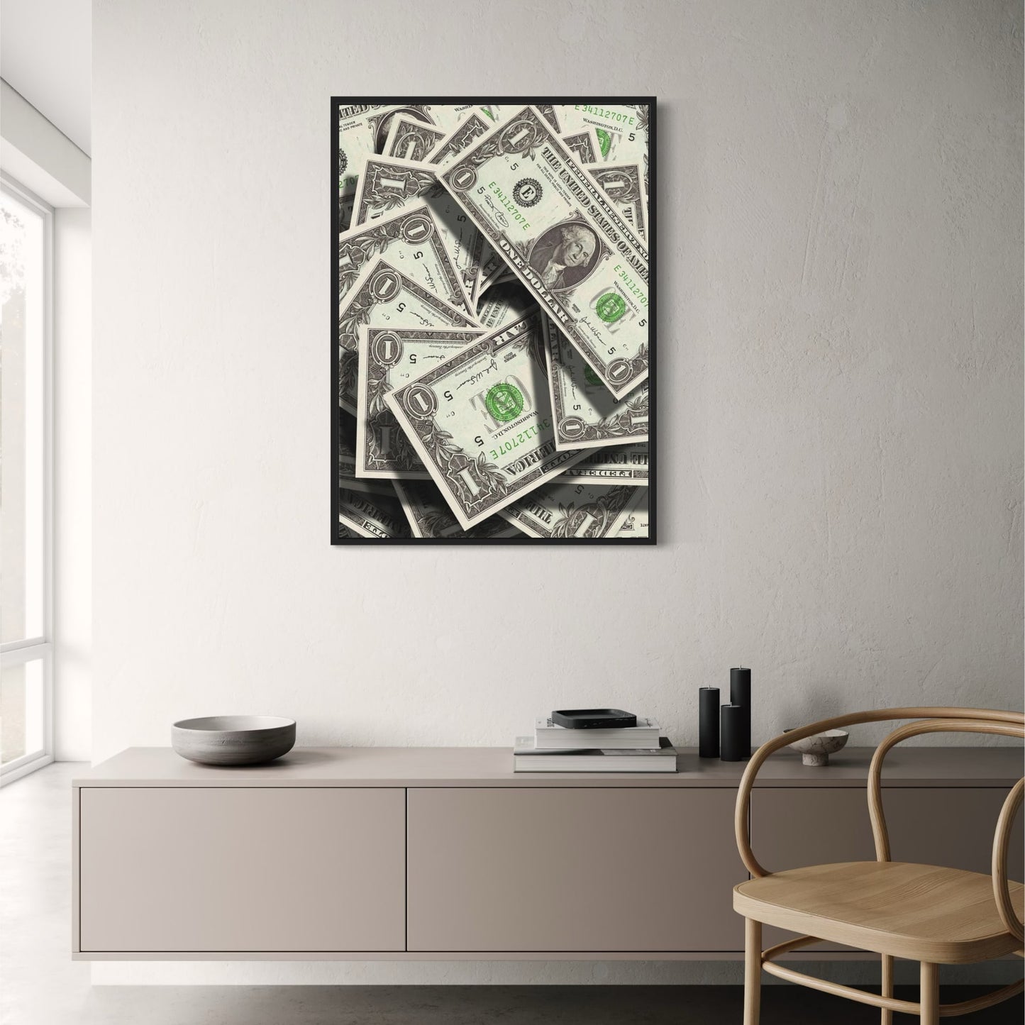 US Dollar Biljetten | Rijkdom Muurkunst