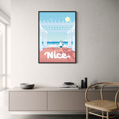 Iconic Destinations | Scenic Beauty of Nice France | Travel Photography Poster | Home Decor Wall Art