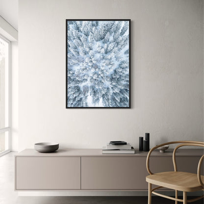 Winter Forest Scene | Nature Landscape Art | Seasonal Poster | Wall Decor | Enchanting Wilderness