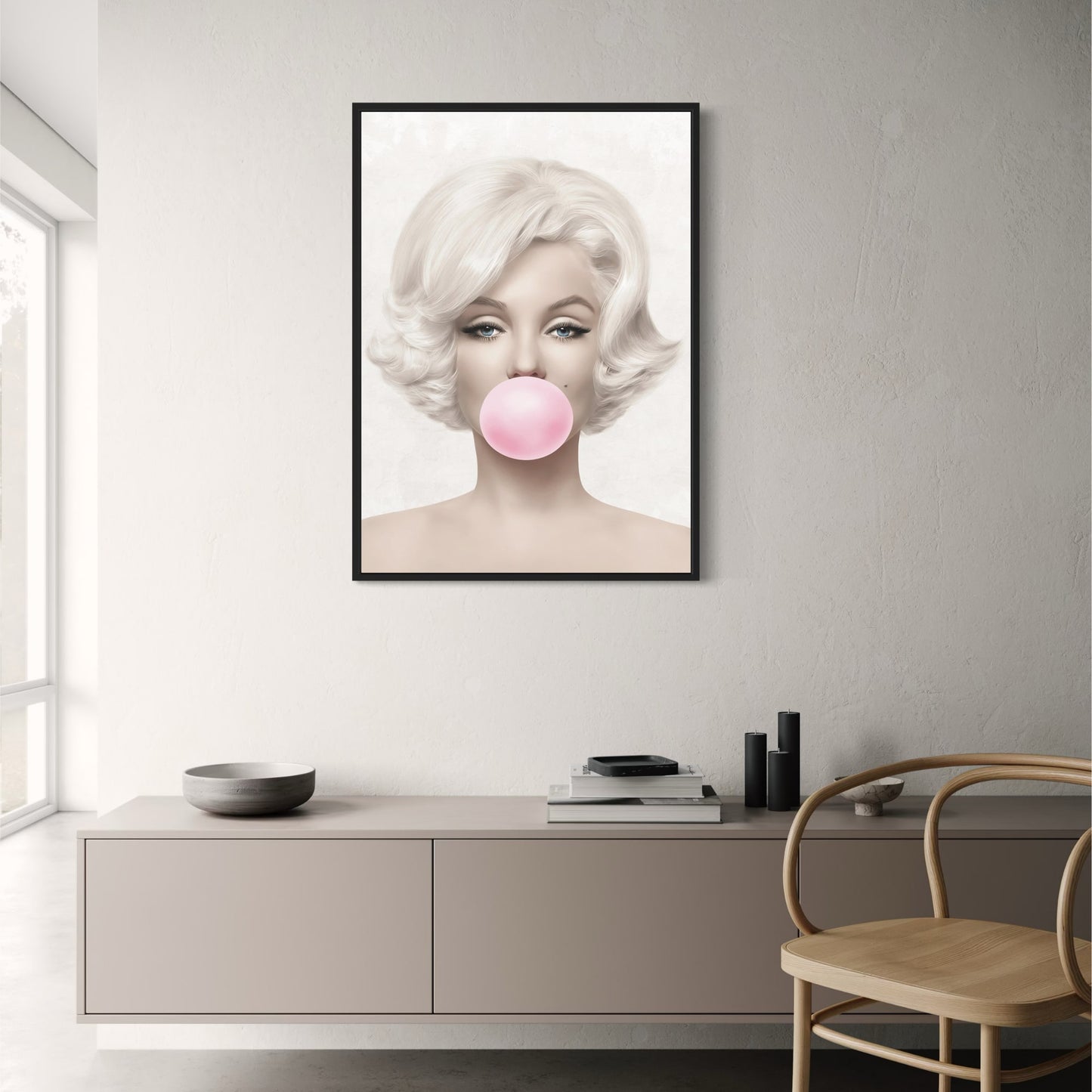 Marilyn Monroe Bubblegum | Iconic Pop Art | Vibrant Colors