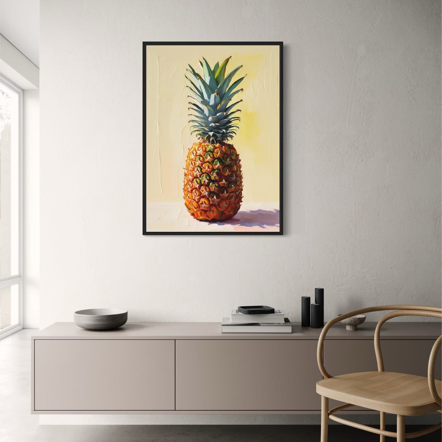 Kleurige Ananas | Tropisch Fruit Ontwerp | Moderne Interieur