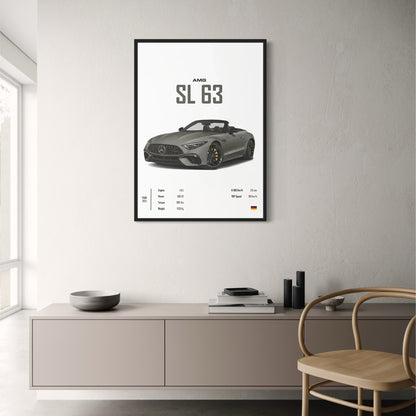 Mercedes SL 63 | Automobiel Eerbetoon | Moderne Decor