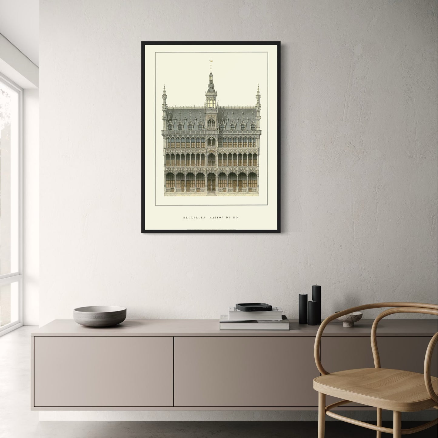 Maison du Roi | Brüssel | Belgien | Grand Place Architektur | Belgische historische Gebäude | Klassische Architekturplakate