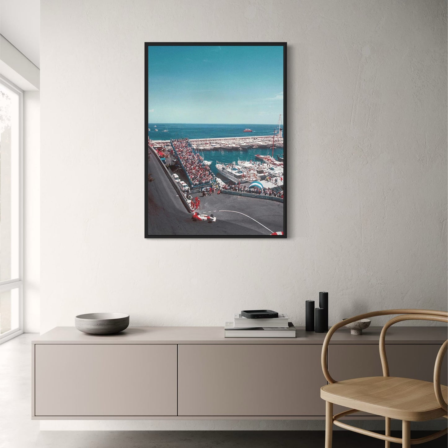 Monaco Grand Prix Poster | Vintage F1 Rennkunst | Straßen von Monaco | Klassisches Formel 1 Dekor