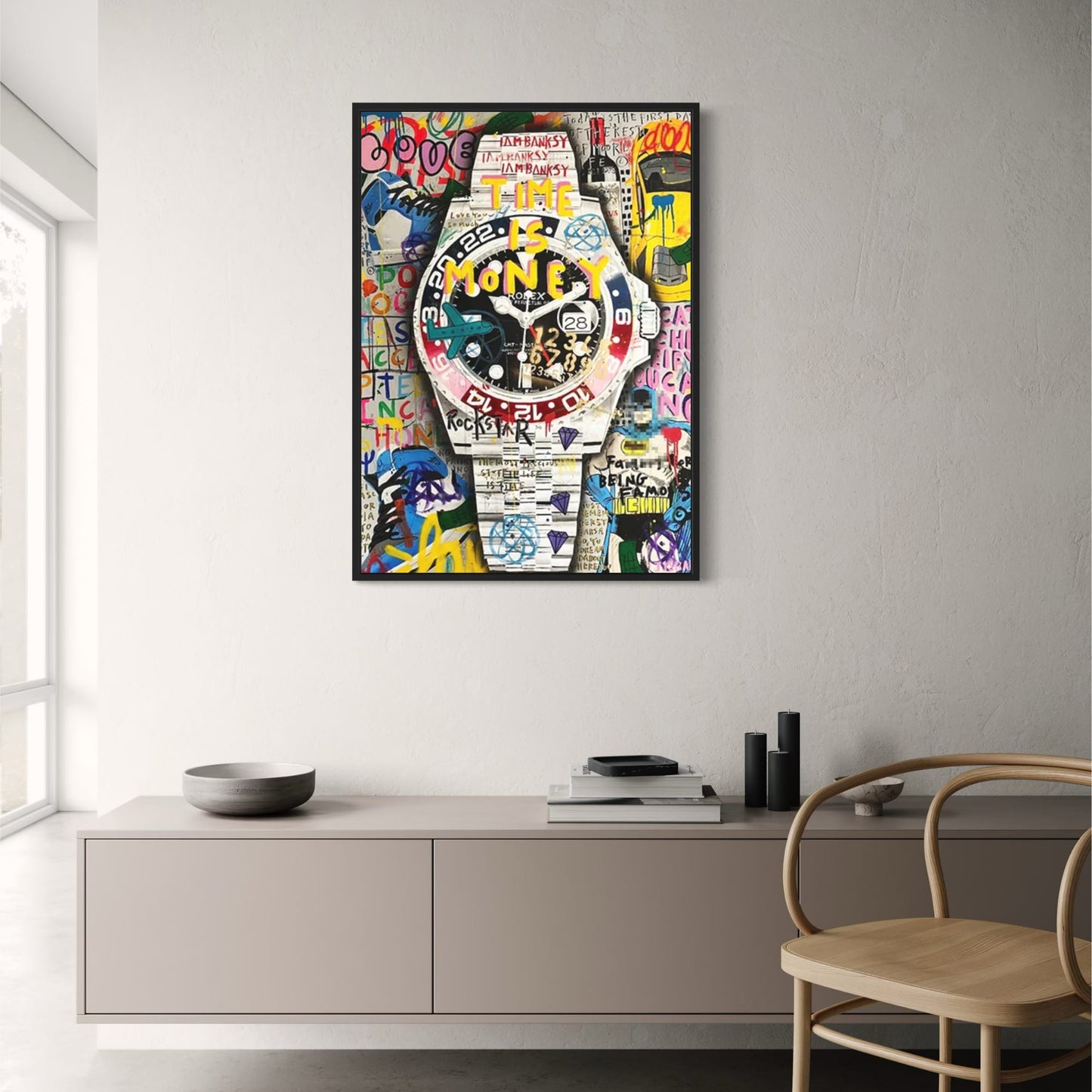 Pepsi Rolex Graffiti-Uhr | Moderne, lebendige Kunst
