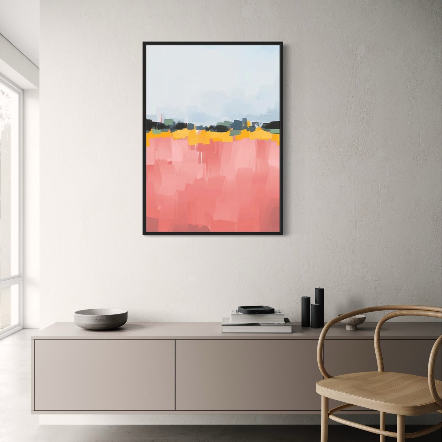 Abstraktes, verdrehtes Terrain | Farbenfrohe moderne Kunst