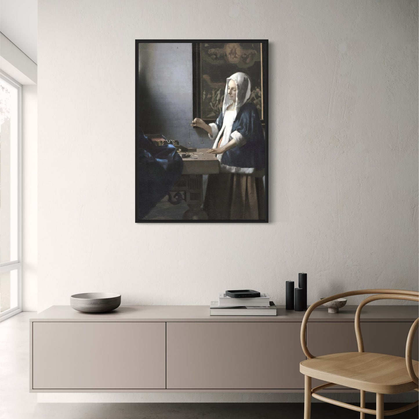 Vermeer’s Vrouw met een Weegschaal | Klassieke Kunst