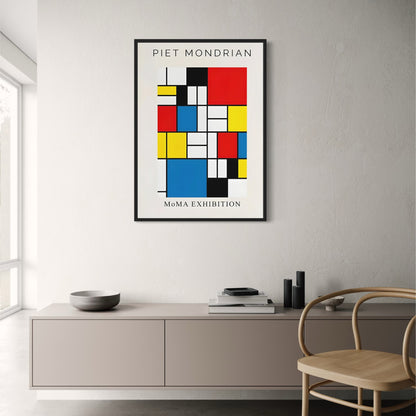 Piet Mondrian | Komposition aus Farbblöcken | Abstrakter Stil des 20. Jahrhunderts