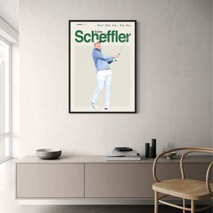 Scottie Scheffler | Dynamische Kunst van Golflegendes