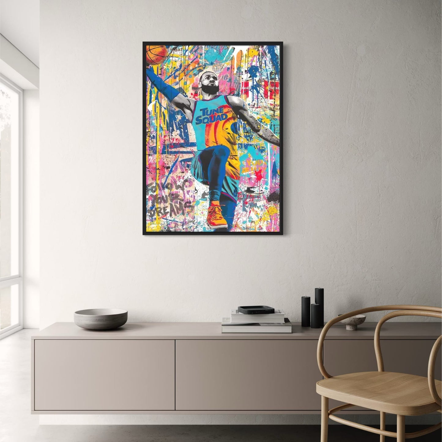 LeBron James Space Jam | Straatgraffiti Kunst