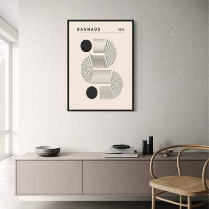 Bauhaus 1919 Poster | Raster der Innovation | Moderne Kunst | Heim- und Bürodekor | Abstrakte Wandkunst | Kreatives Design