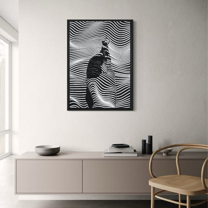 Mädchen mit Streifenmuster | Bildende Kunst