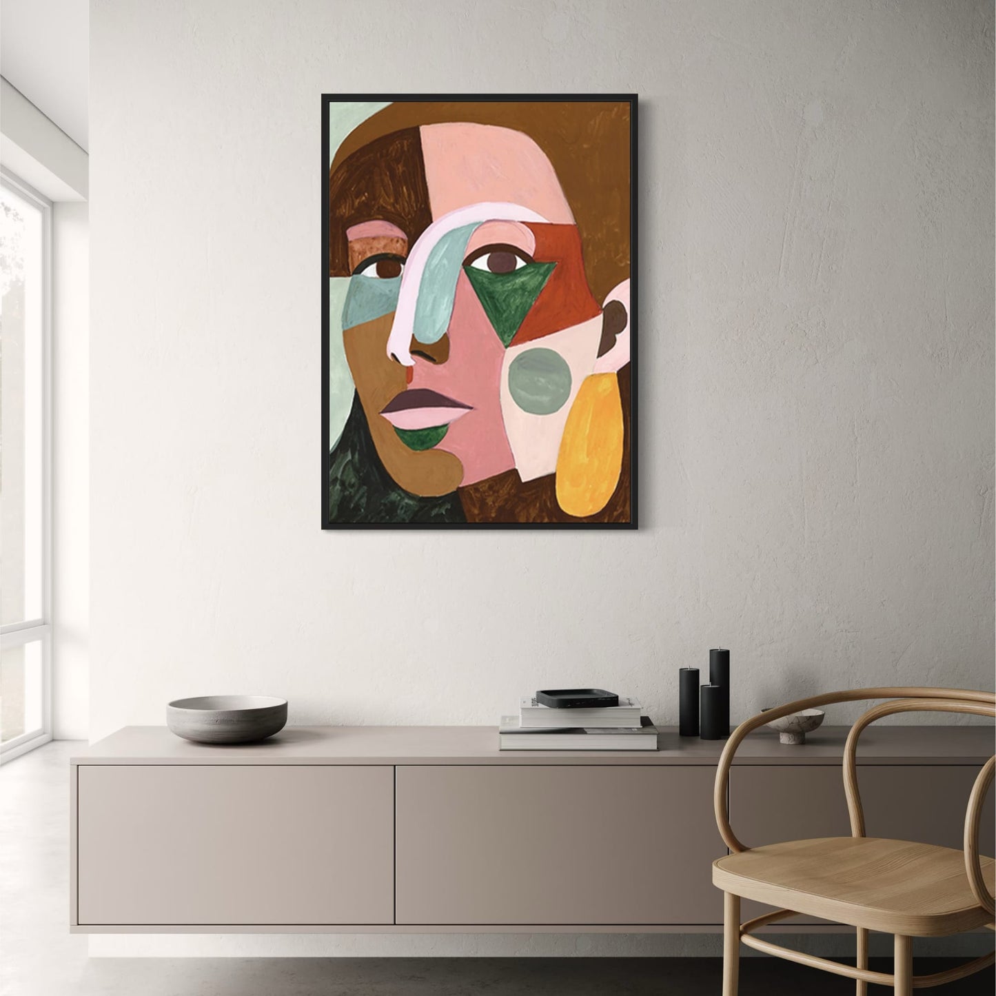Abstract Connection | Modern Art Poster | Contemporary Wall Decor | Visual Artwork | Stylish Home Decor | Living Room & Office Decoration