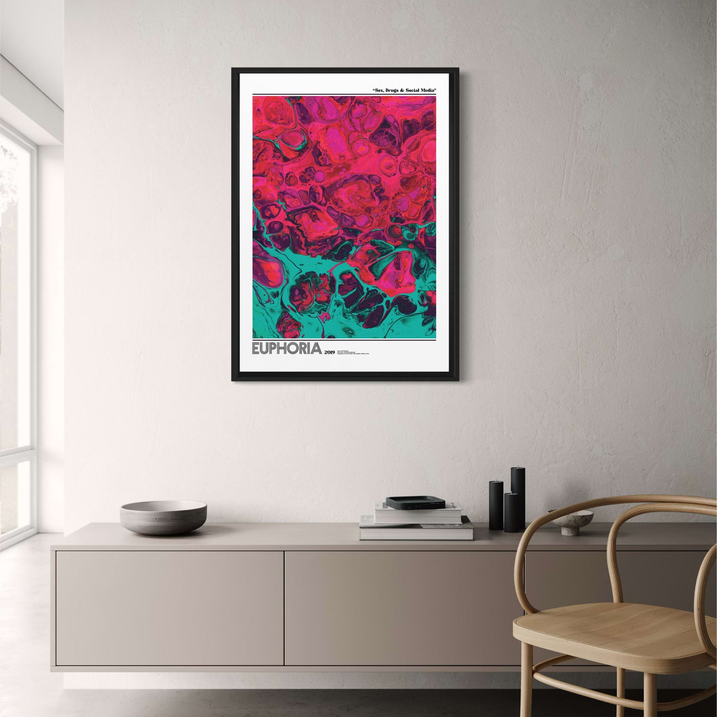 Euphoria TV Series Poster | Iconic Visual Artwork | 2019 Edition | Home & Garden Decor