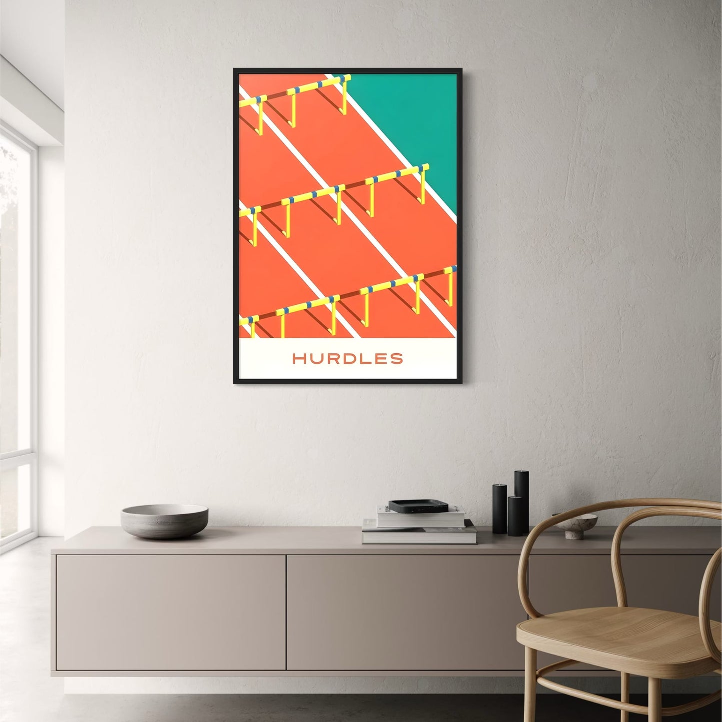 Geometrie van de Overwinning | Sportkunst | Hordelopen