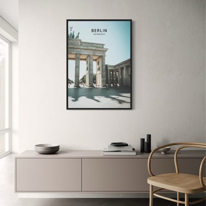 Brandenburg Gate Poster | Berlin Landmark Art | European Cityscape | Berlin Germany Wall Decor | Travel Art Print