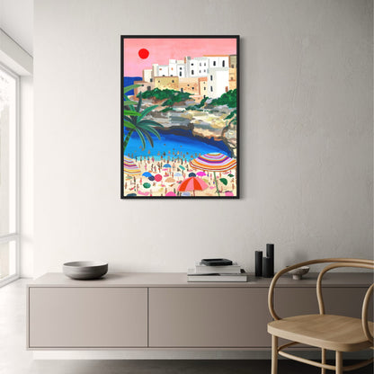 abstract india landscape poster