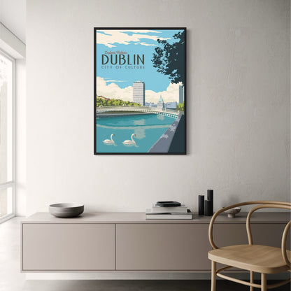 Dublin | Cultural Landmarks | Ireland Exploration | Artistic Journey | Poster