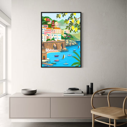 abstract india landscape poster