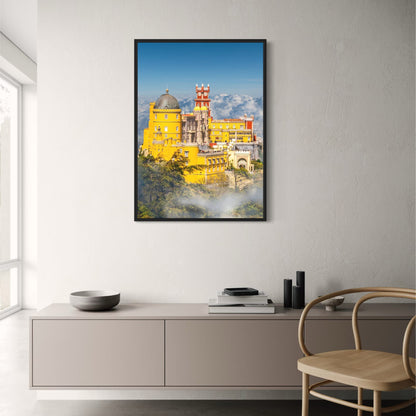 Majestic Sintra Pena Palace | European Castles Poster | 1847 | Portugal Scenery | Home Decor Wall Art