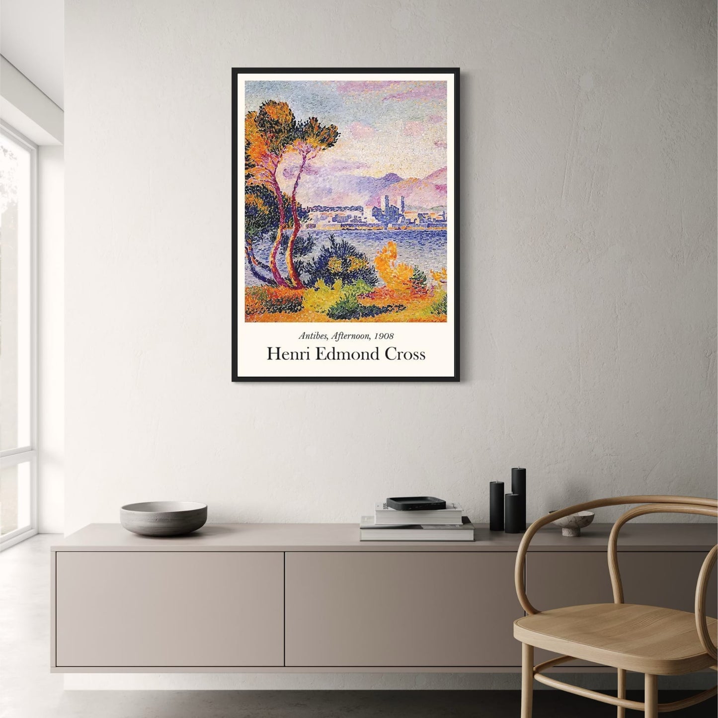 Henri Edmond Cross | Antibes Afternoon Art Poster | Artistic Decor | Home Wall Decoration