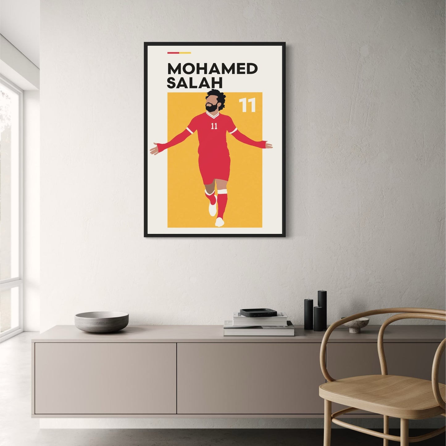 Mohamed Salah 11 | Voetbal Superster Kunstwerk