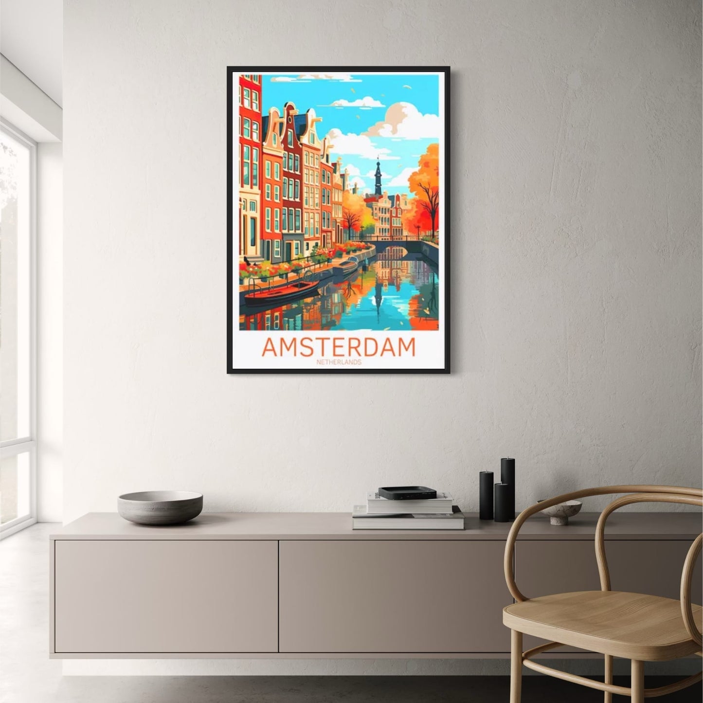 Amsterdamer Grachtenlandschaft | Fotografie aus den Niederlanden