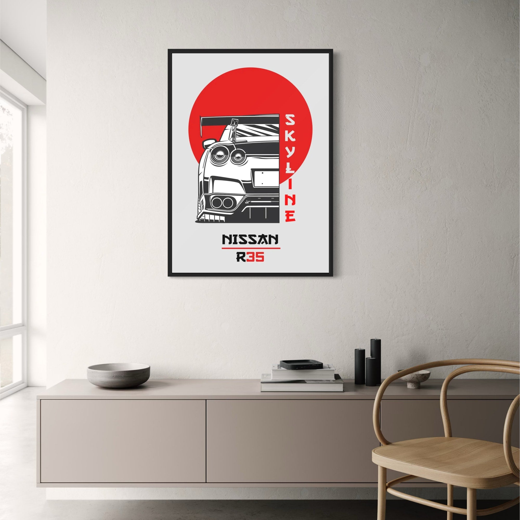 Nissan GTR R35 | Japanese Sports Car Art – Wall Of Art Studio