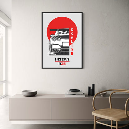 Nissan GTR R35 | Japanse Sportauto Kunst