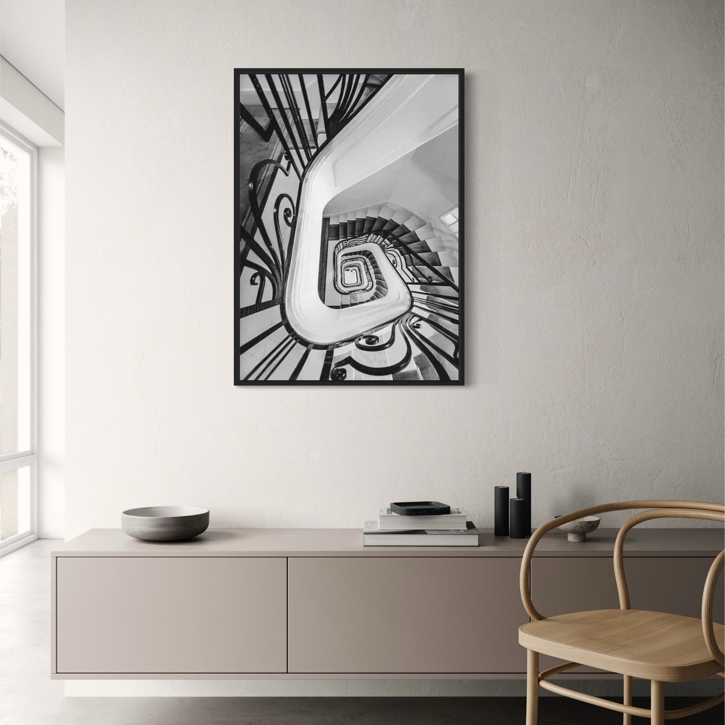 Pariser Shopping-Ikone | Silhouette einer Herrenhaustreppe