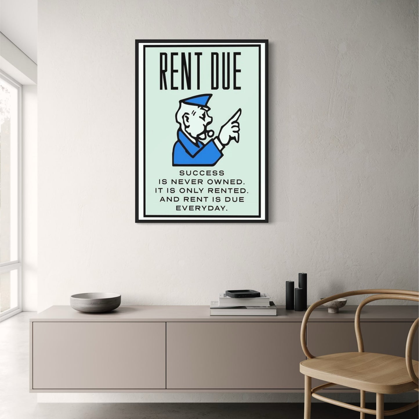 Monopoly | Rent Due Edition | Colorful Vintage Game Art