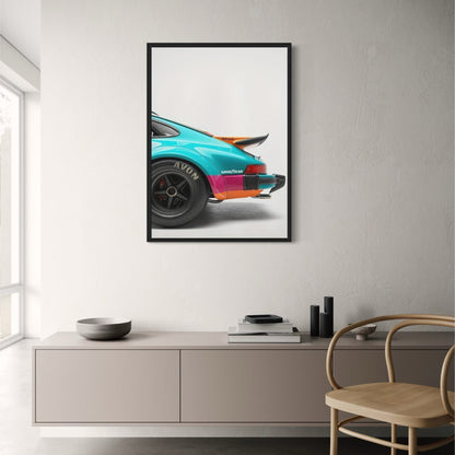 Porsche 911 | Gulf Livery | Vibrant Racing Decor