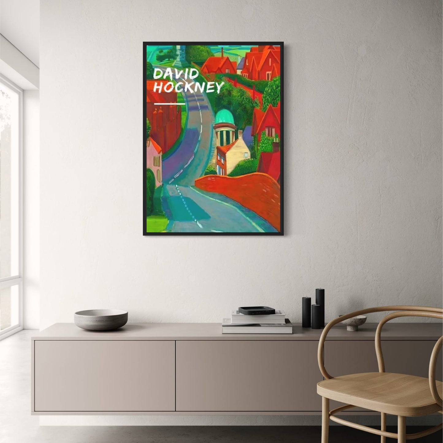 David Hockney | Twisty Road Art Print | Premium Quality Poster for Home Decor | Artistic Wall Decoration