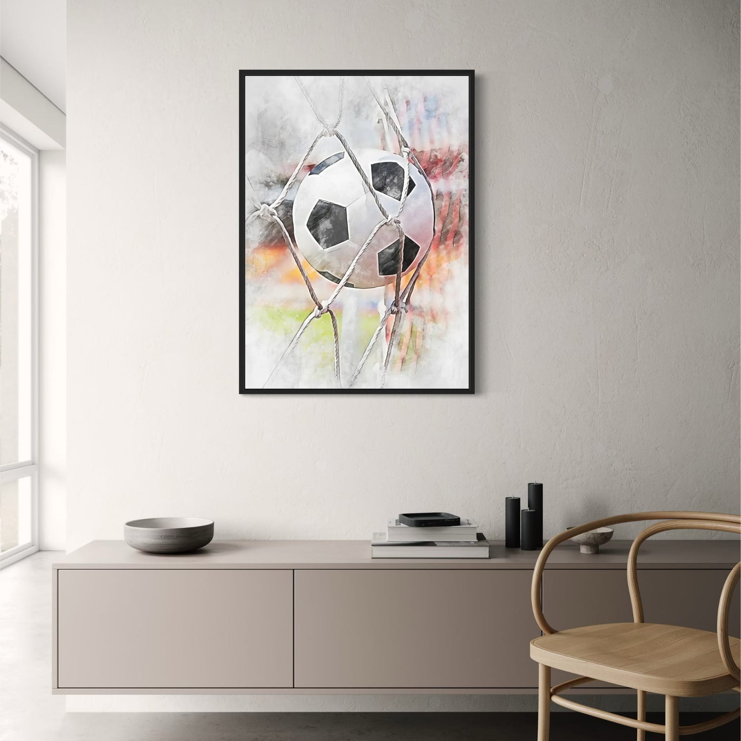 GOAL | Soccer Football Poster | A Tribute to Passion | The Spirit of Sport | Inspirational Wall Art for Home Decor