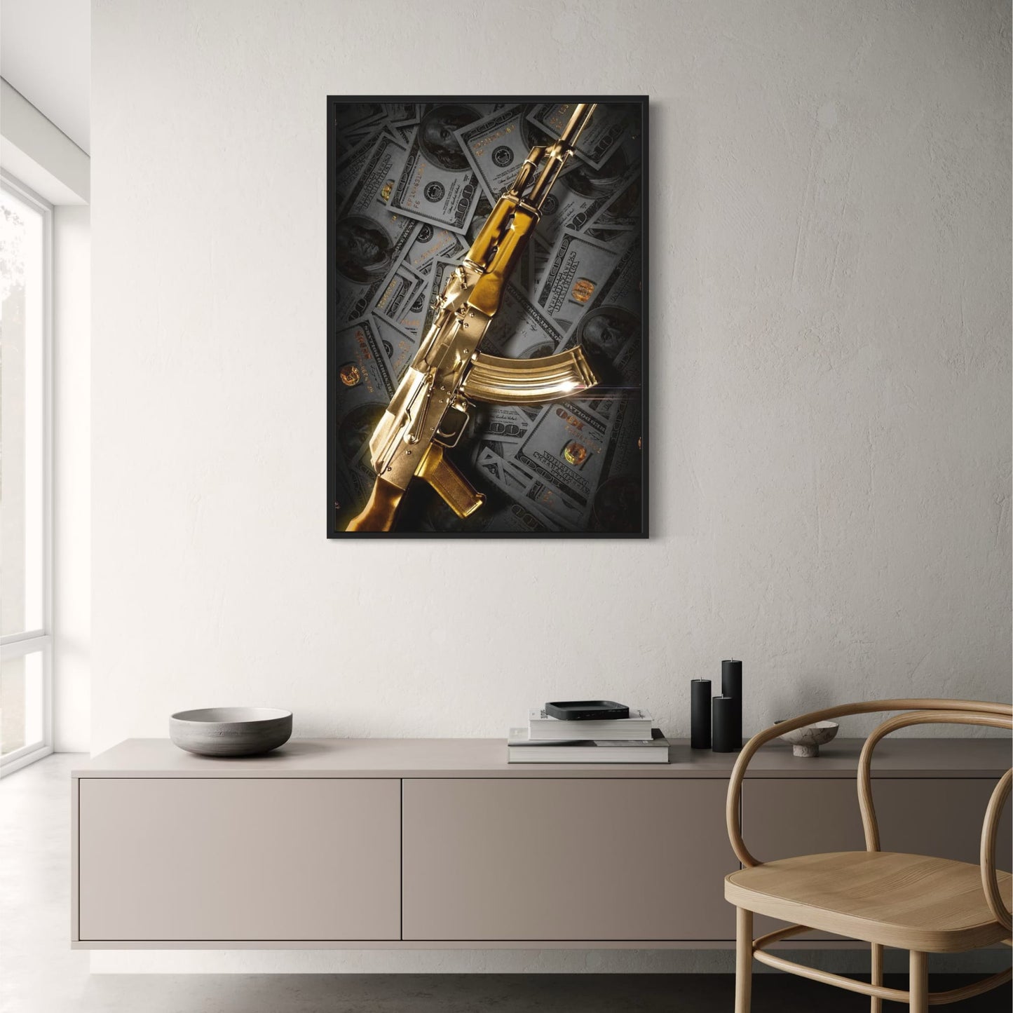 Golden AK-47 | Luxury Wealth Art