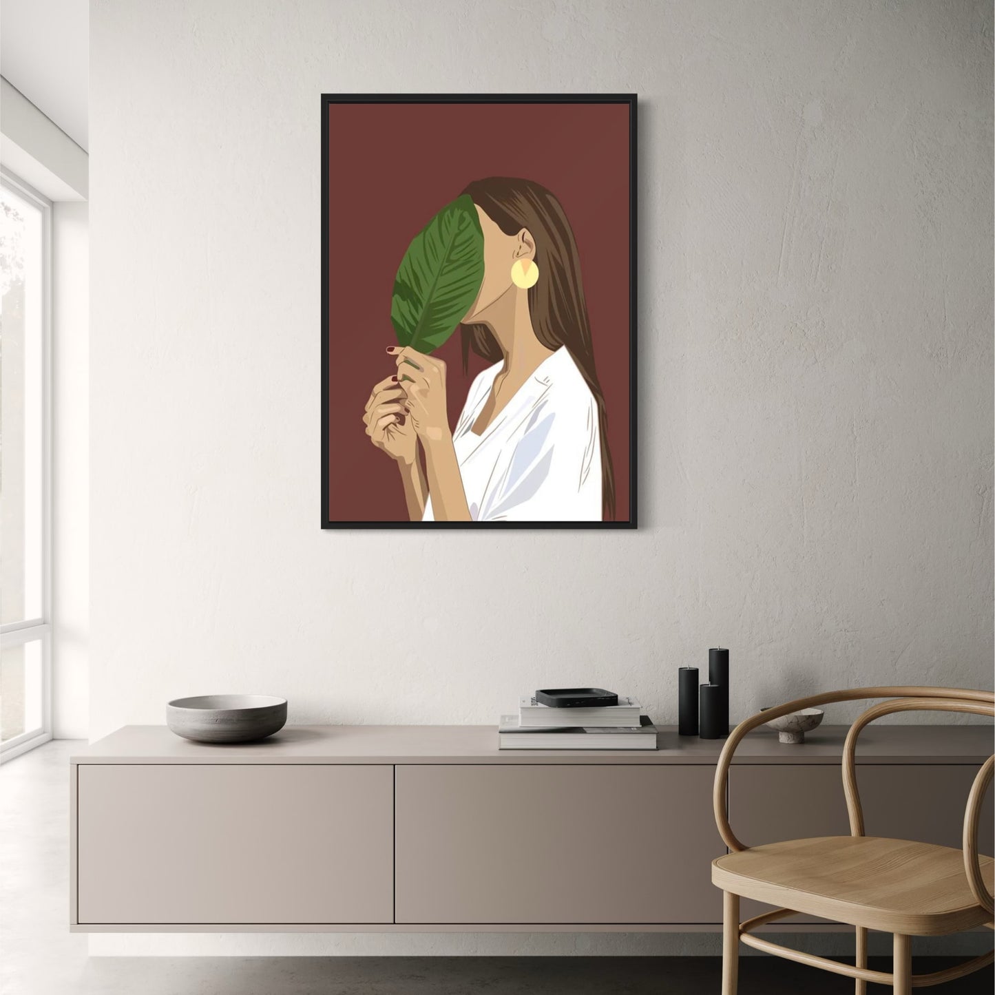 Abstract Modern Faces | Minimalist Art Print | Home Decor Poster | Contemporary Wall Art | Living Room Decor | Artistic Expression