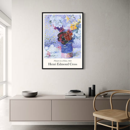 Henri Edmond Cross | Blumen im Glas | Impressionistische Blumenkunst