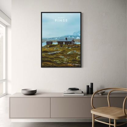Finse Poster | Norway Landscape | Scenic Tranquil Wilderness Art | Home Decor | Wall Art | Nature Photography | Norwegian Mountains | Relaxation and Inspiration | Living Room Decor