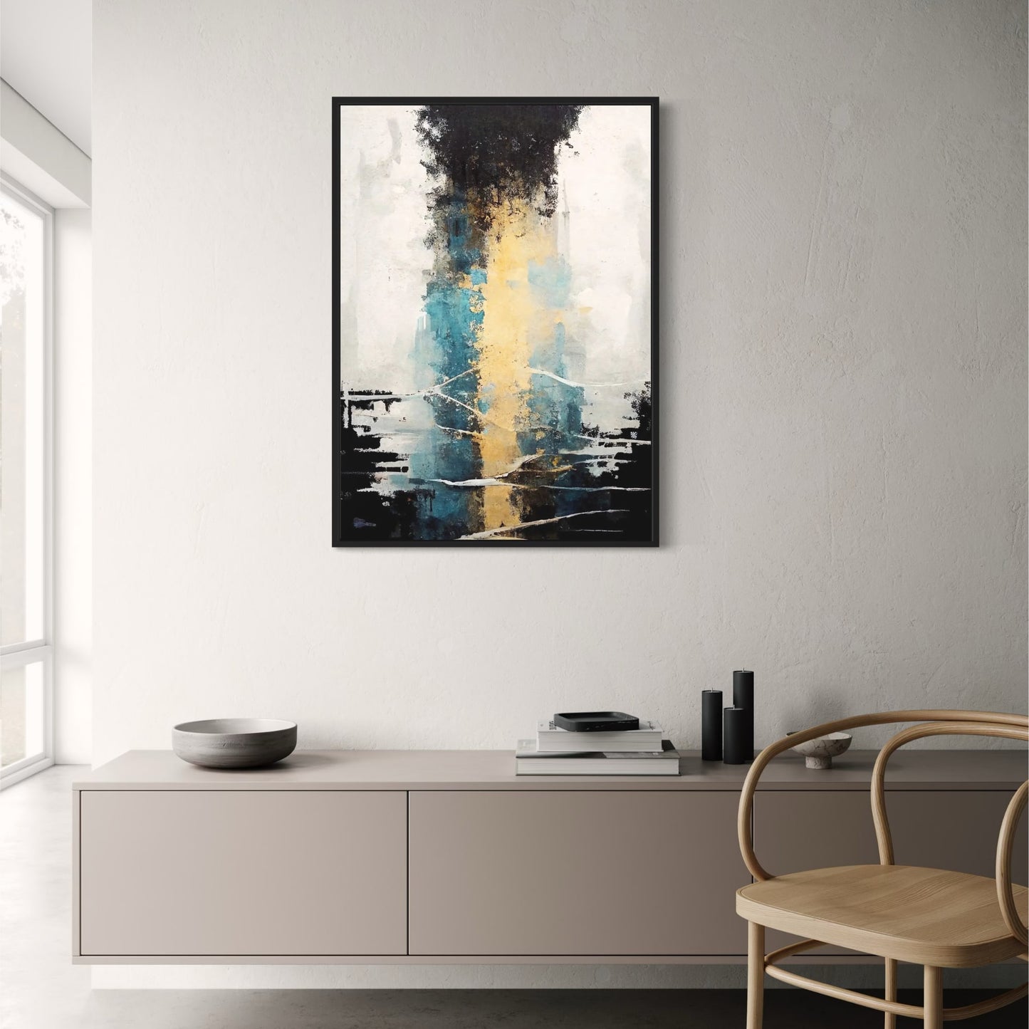 Vertikales Abstrakt | Strahlende Farben