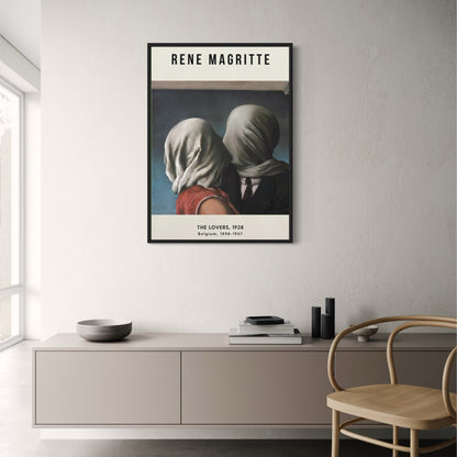 René Magritte | De Geliefden 1928 | Surrealistische Kunst