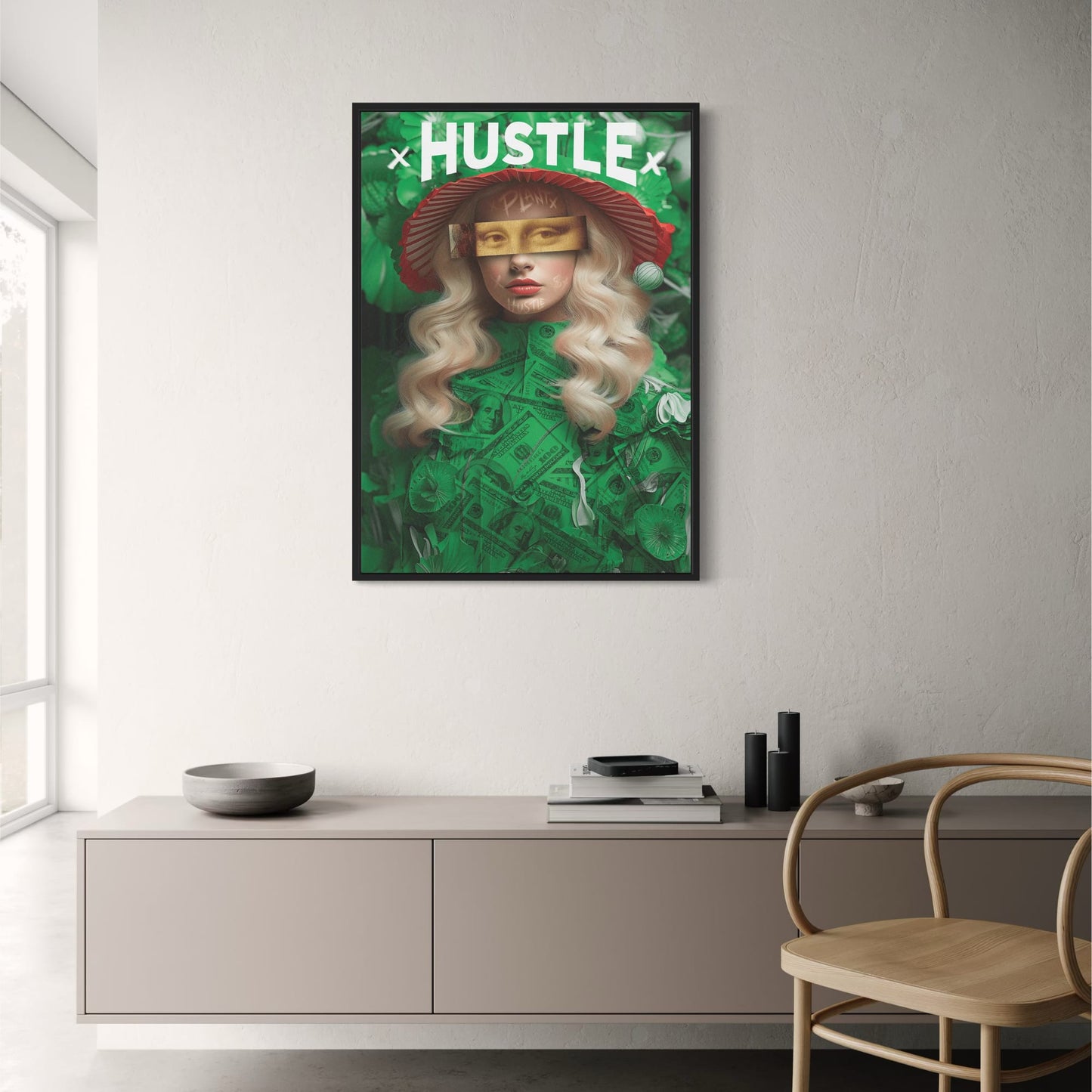 Hustle | Modern Kantoor | Zwart-Wit Typografie