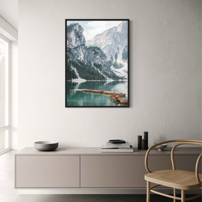 Braies Meer 2 | Natuur poster | IJsmeer